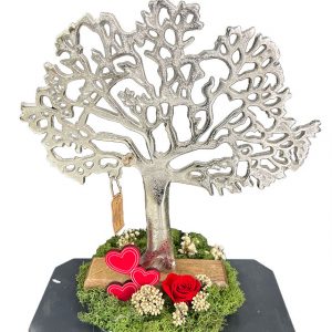 Árbol de la vida con flor preservada